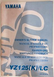 Manuale Yamaha YZ 125 anno 1998