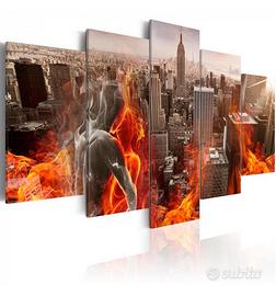 Quadro Baciami A New York cm. 200x100 ARREDAACASA