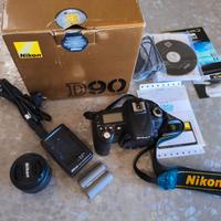 Nikon D90 + 50mm 1:1.8D + battery grip originale