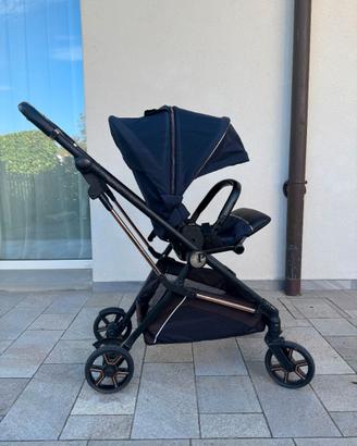 Trio Peg Perego Vivace blu completo di base Isofix