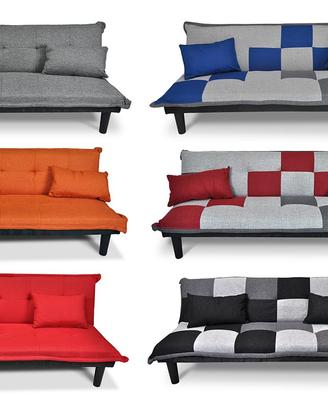 Divano letto clic clac mod. Russell in tessuto