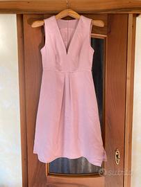 Abito smanicato donna. Colore rosa antico. Tg. S