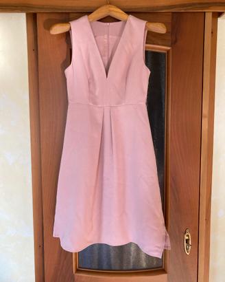 Abito smanicato donna. Colore rosa antico. Tg. S