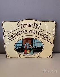 Orologio pubblicitario Antica Gelateria del Corso