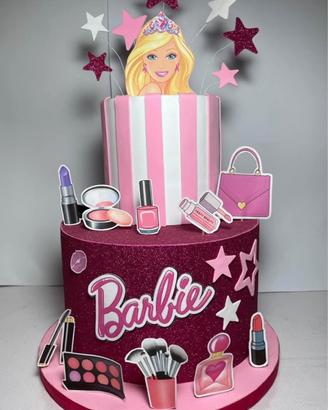 Torta scenografica tema Barbie