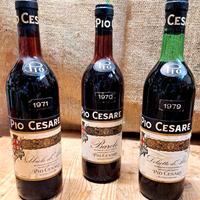 Pio Cesare – 1970 Barolo - 1971 Nebbiolo -1979 Dol
