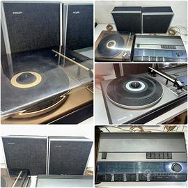 Impianto Completo Hi-Fi Vintage PHILIPS