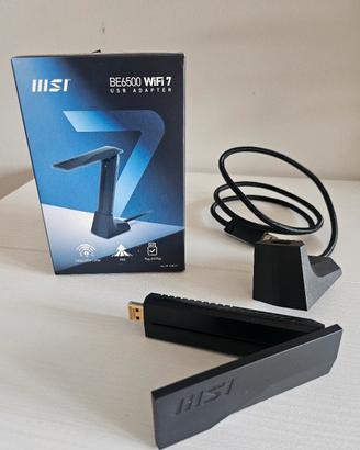 Msi BE6500 Adattatore Uub Wi-Fi 7 Tri-Band