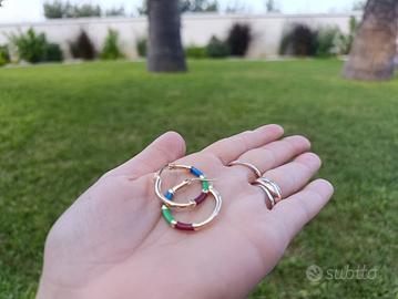 orecchini anni 90 da 2.5 cm placati in oro