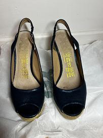 Xti Zapato Sra. Metallizzato Navy taglia 38