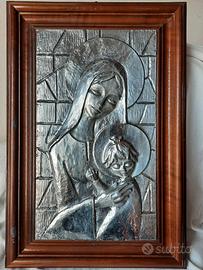 Madonna con Bambino in argento