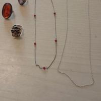 3anelli in argento+ 2 collane 