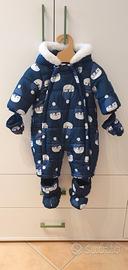 Tutona invernale imbottita neonato 