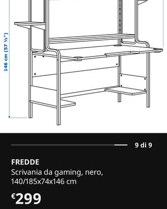 scrivania gaming Ikea.