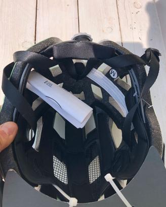 Casco bici verde acqua