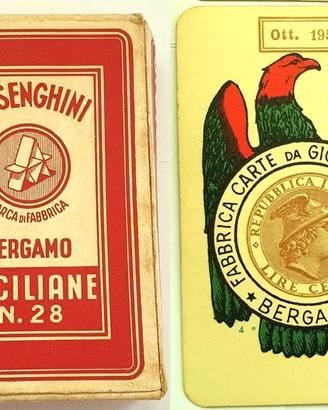 1953 MAZZO CARTE 40 MASENGHINI SICILIANE TELATE