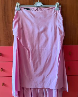 Completo rosa XS Milano - corsetto 46 + gonna 44