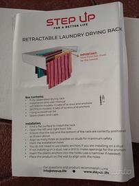 Stendibiancheria da parete ripiegabile