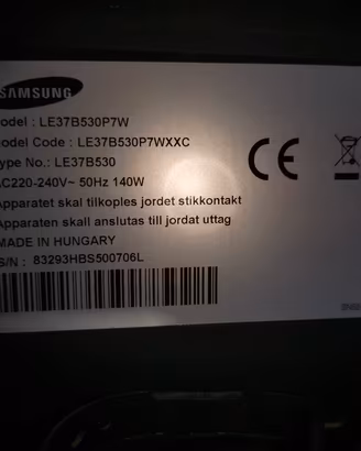 TV Samsung 37" Full HD (Mod. LE37B530) 