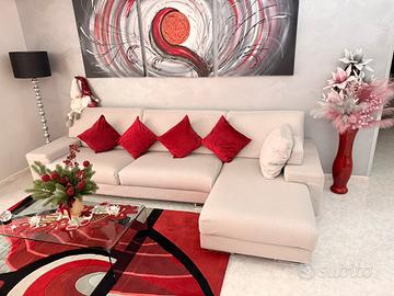Divano con chaise longue - 305 cm - ottime condiz