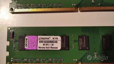 2 moduli di memoria Kingston da 4 GB