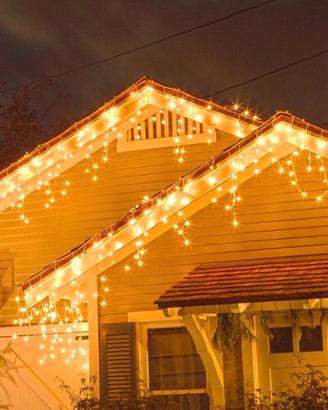 Luci Natale Esterno Cascata 10M 400 LED