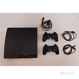 PS3 SLIM NERA CON CONTROLLER, GIOCHI e ACCESSORI