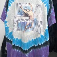 Led Zeppelin t shirt Angel liquid blue vintage L