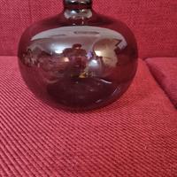 vaso  vetro di murano firmato morin