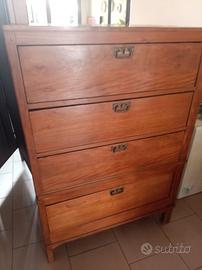 cassettiera in legno