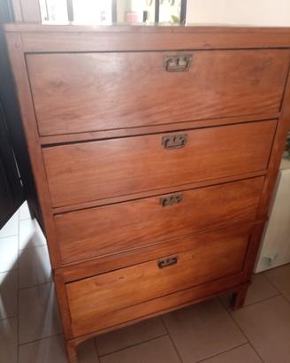 cassettiera in legno