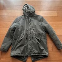 Giubbotto verde militare uomo