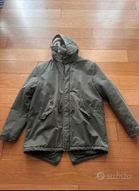 Giubbotto verde militare uomo