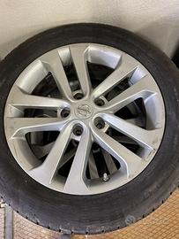 4 gomme Continental + cerchi Nissan 215/55 R17 V