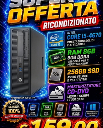 DESKTOP HP I5 SSD 8GB RAM WINDOWS 10 LTSC