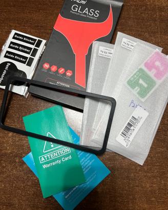 3 pellicole vetro temperato con kit Huawei P20pro