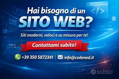 Sviluppatore Web - React / Java / Siti Web