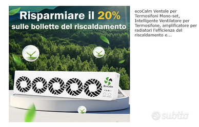 ecoCalm Ventole per Termosifoni
