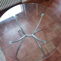 Tavolo Calligaris tondo in vetro