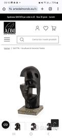 testa in bronzo
