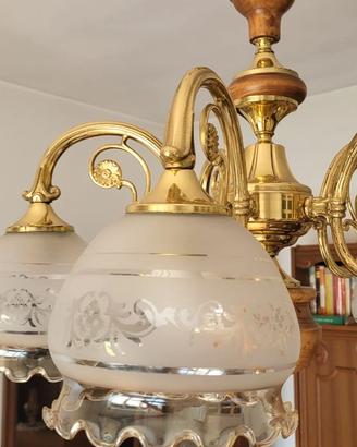 lampadario vetro
