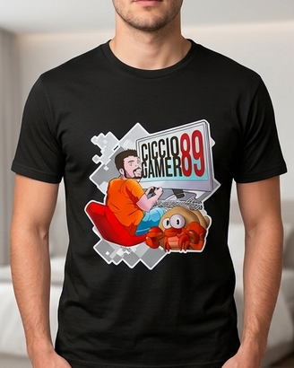 T-Shirt Ragazzo CiccioGamer89 Maglietta 100% Coton