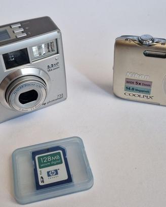 Fotocamere HP 735 e Nikon S3100 **per ricambi**