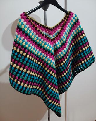 mantella poncho donna