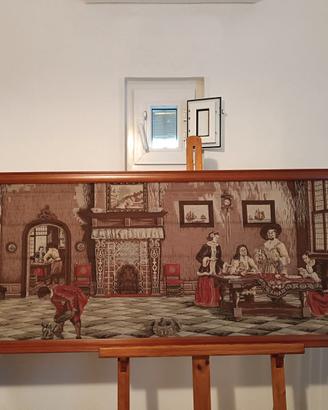 Arazzo ricamato da parete anni '50