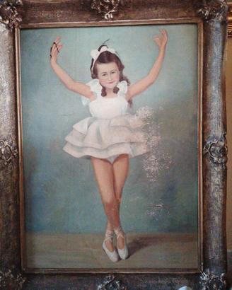 Quadro d’epoca – Ballerina su tavola (anni ’50 ca.