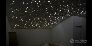Cielo stellato 450 fili di fibra ottica RGB
