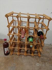scaffale porta bottiglie vino