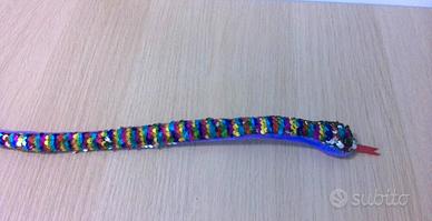 Peluche Serpente Con Brillantini Cambia Colore