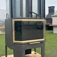 CAMINO LEGNA con VETRO